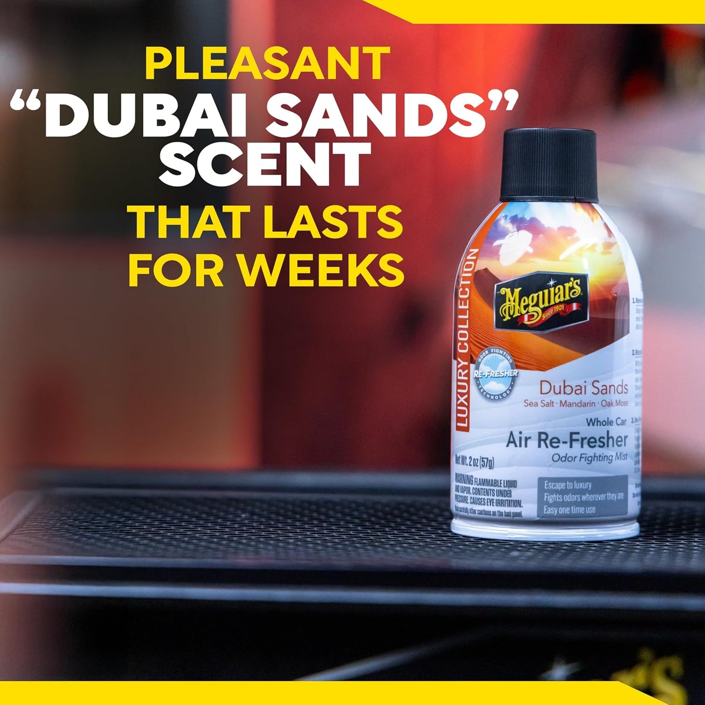 Meguiar’s Whole Car Air Refresher Odor Eliminator, Summer Breeze, 2 Oz— Car Air Freshener For Commuters, Detailers; Mist Refreshes Cabin For Sedan, Suv, Truck, Van