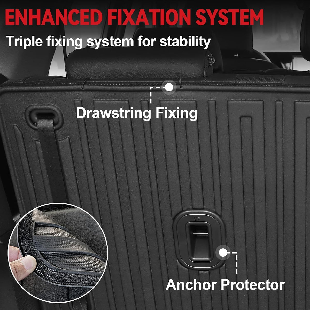 Floor Mats for Hyundai Elantra Gas 2021-2026, All Weather Floor Mats Trunk Cargo Liner and Door Sill Guards Accessories, Full Coverage Set (Not fit Hybrid Models)