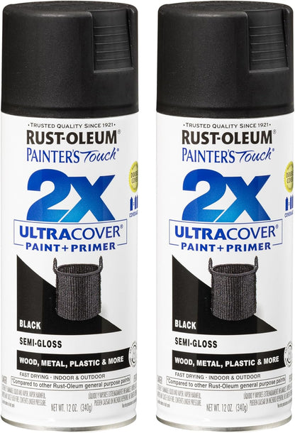 Rust-Oleum 334029 Painter's Touch 2X Ultra Cover Spray Paint, 12 oz, Gloss Clear - Colors C