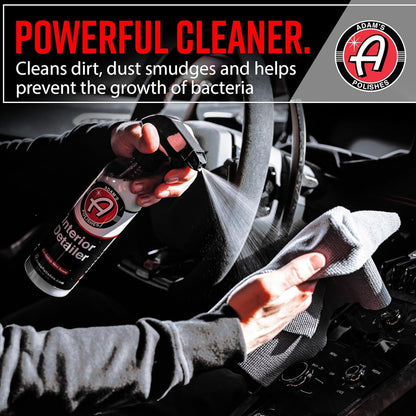 Adam's Polishes Interior Detailer 16oz - Total Car Interior Cleaner, Protectant & Dressing, All Purpose Cleaner & Leather Conditioner, Vinyl, Dashboard, Screen, Seat Cleaner & More