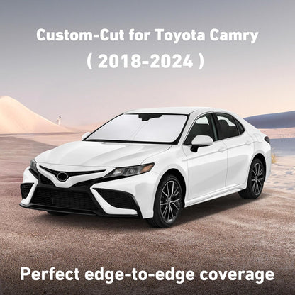 EcoNour Car Windshield Sun Shade | 2025 Upgraded Innovative No-Light-Pass Technology for Maximum Coverage | Foldable Sun Shade Keeps Your Vehicle Cool | Must-Have Car Accessories | Small (59" x 29") - Colors H