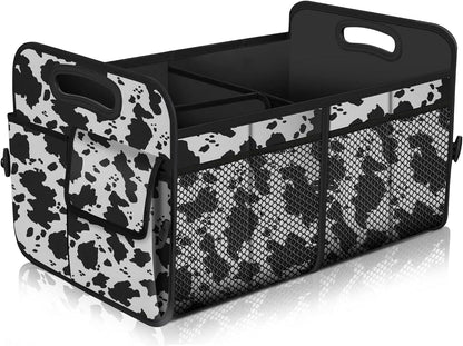 Femuar Car Trunk Organizer with Large Capacity Waterproof Car Accessories for Women & Men, Collapsible Trunk Organizer for Suv/Jeep/Sedan,Tools (Black, Standard)
