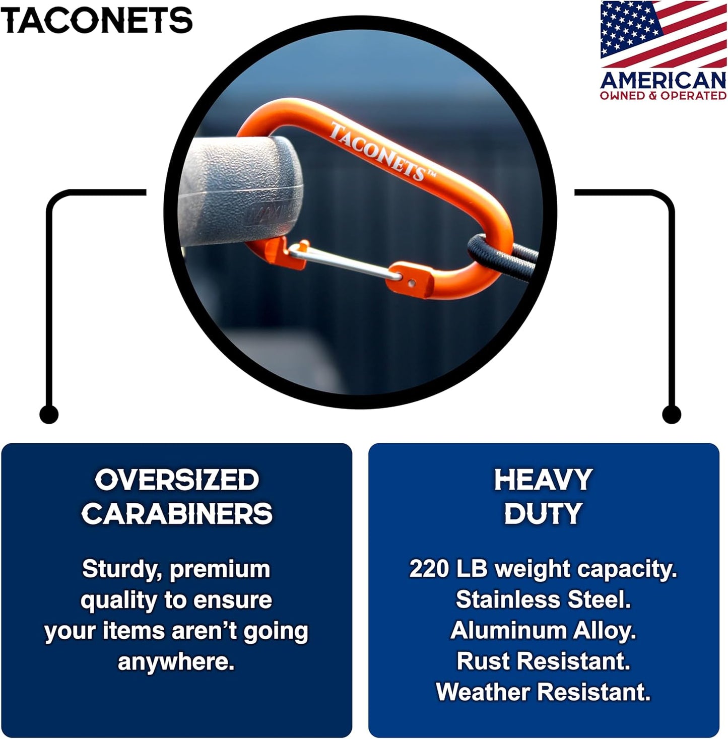 TacoNets Envelope Cargo Net for GMC Sierra & Chevy Silverado - Fits 2013-Current - Upgraded 5mm Bungee - Integrated Storage Bag - Heavy Duty Carabiners - Designed in USA