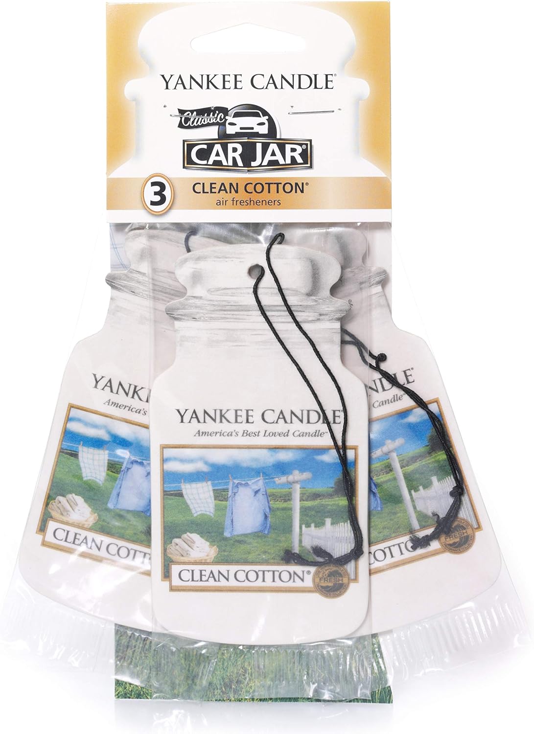 Yankee Candle Car Freshener Smart-Scent Vent Clips, 4-PACK (Sage & Citrus)