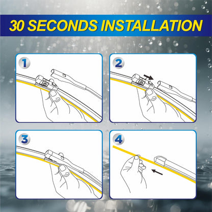 5 PLUS® Silicone Windshield Wipers Replacement for 2007-2014 Ford edge, 2007-2015 Lincoln MKX Wiper Blades(Set of 3),Automotive Replacement Windshield Wiper Blades For My Car-26"/20"/14" - Colors B