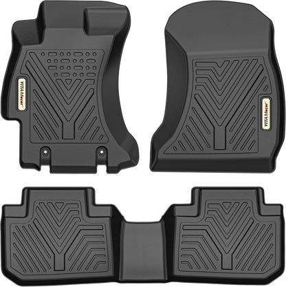 YITAMOTOR Floor Mats & Cargo Mat Fits for Subaru Crosstrek & Impreza 2026 2025 2024 (Non Crosstrek Hybrid), All Weather Protection TPE Waterproof Non-Slip Floor Liners 1st & 2nd Row Set Accessories