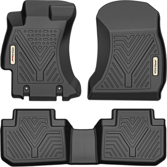 YITAMOTOR Floor Mats & Cargo Mat Fits for Subaru Crosstrek & Impreza 2026 2025 2024 (Non Crosstrek Hybrid), All Weather Protection TPE Waterproof Non-Slip Floor Liners 1st & 2nd Row Set Accessories