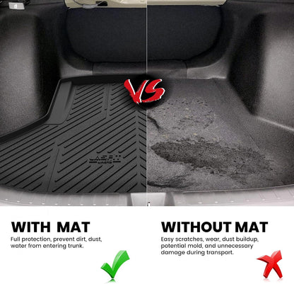 LASFIT Floor Mats for Honda CR-V 2026 2025 2024 2023 (Gasoline & Hybrid & e:FCEV), All Weather TPE Custom Fit Anti-Slip Pet Friendly Car Liners, 1st & 2nd Row Black