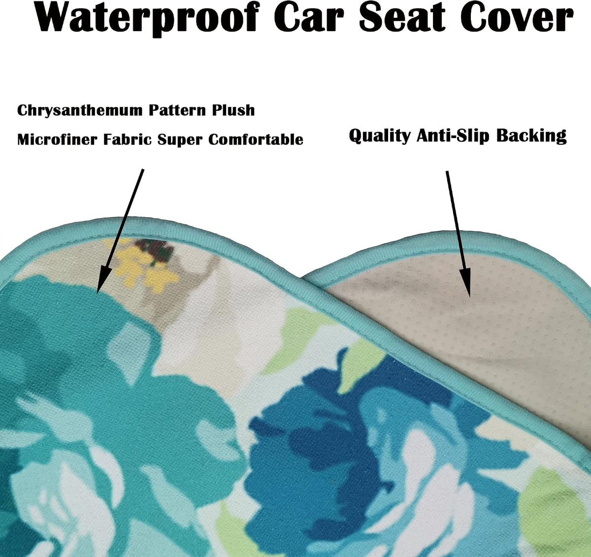 Car Seat Cover Protector Front Seats,for Gym Workout,Running,Swimming,Beach and Hiking,Waterproof Sweat Towel Bucket Seat Covers for Cars SUV Trucks (Black, 1Pcs)