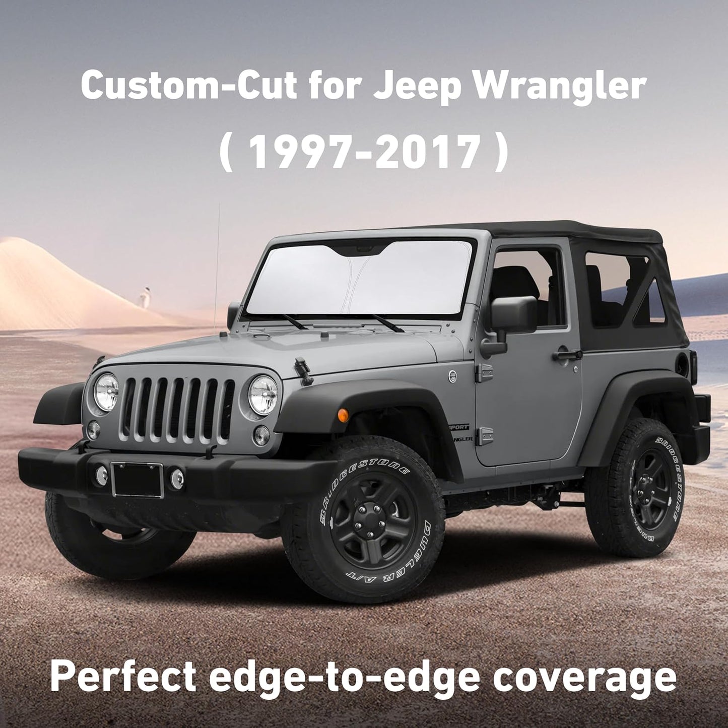 EcoNour Car Windshield Sun Shade | 2025 Upgraded Innovative No-Light-Pass Technology for Maximum Coverage | Foldable Sun Shade Keeps Your Vehicle Cool | Must-Have Car Accessories | Small (59" x 29") - Colors G