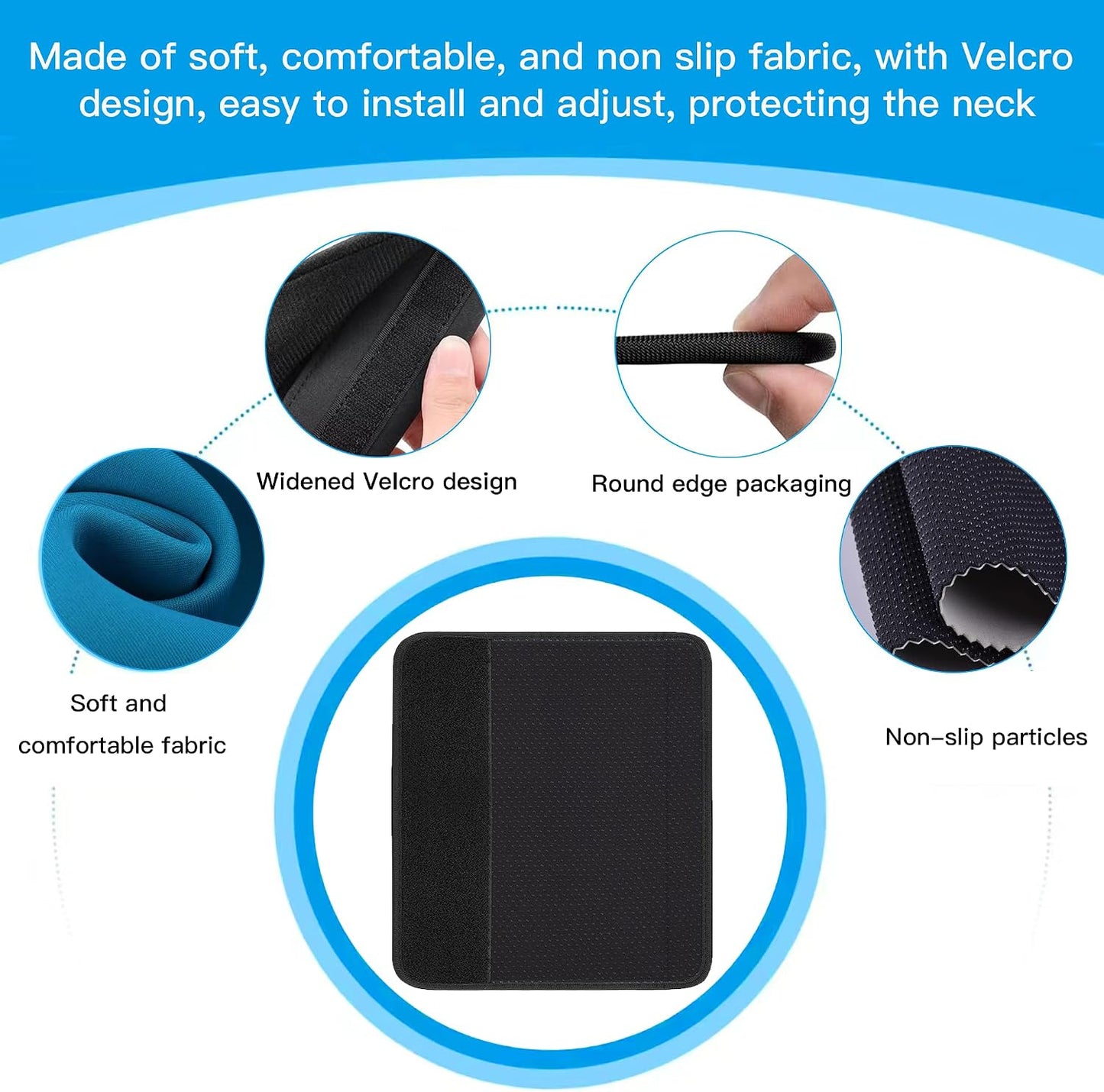 Car Seat Belt Pad Cover, 2-Pack Soft Car Safety Seat Belt Strap Shoulder Pad for Adults and Children, Suitable for Car Seat Belt, Backpack, Shoulder Bag (Pretty Mandala)
