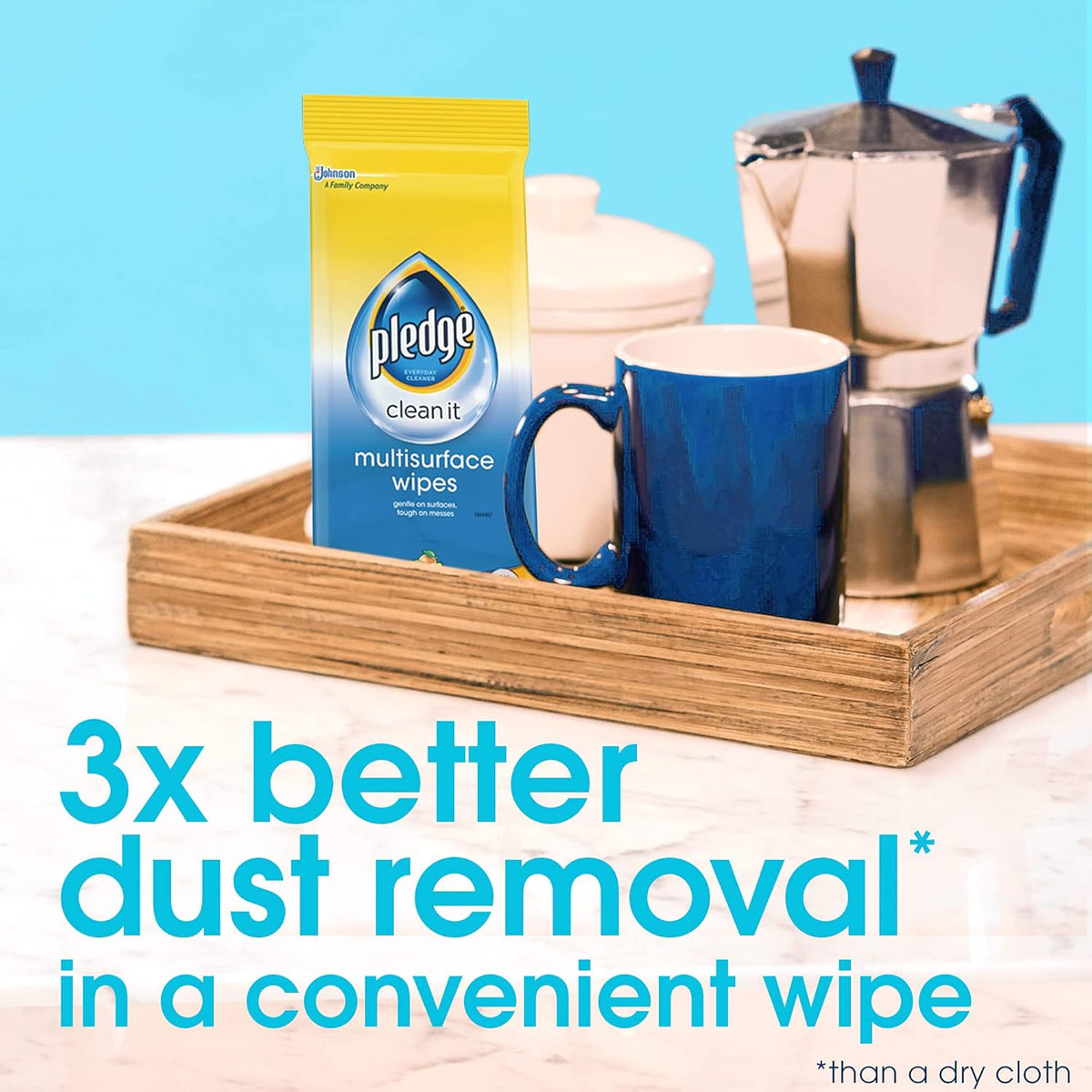 Pledge Multisurface Cleaning Wipes, pH Balanced, Fresh Citrus, 25 Count