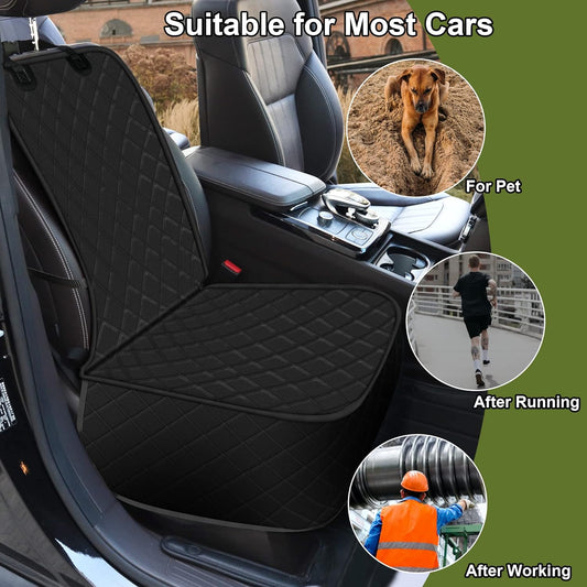 Femuar 2 Packs Car Front Seat Cover for Dogs, Waterproof Pet Car Seat Protector, Nonslip Scratch-Proof Dog Seat Cover for Cars, Trucks & SUVs
