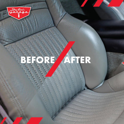 Jay Leno's Garage Leather Cleaner and Conditioner for Car Interior – Advanced Car Seat Leather Cleaner and Conditioner, Auto Leather Care Kit for Interior Detailing and Upholstery Cleaning