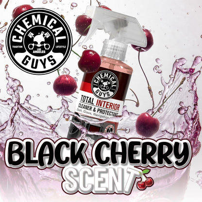 Chemical Guys Total Interior Cleaner Variety Kit With Storage Bag New Car And Black Cherry Scents Microfiber Towels Giftable Car Care Set