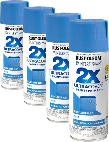 Rust-Oleum 334029 Painter's Touch 2X Ultra Cover Spray Paint, 12 oz, Gloss Clear - Colors F