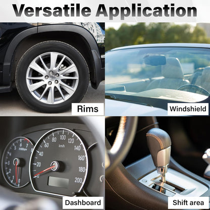 2 PCS Tire Shine Applicator Pad, Hex Grip Tire Dressing Applicator, Reusable Tire Foam Sponge, Tire Shine Brush, Car Detailing Sponge for Rubber Tires, Vinyl & Plastic Trim