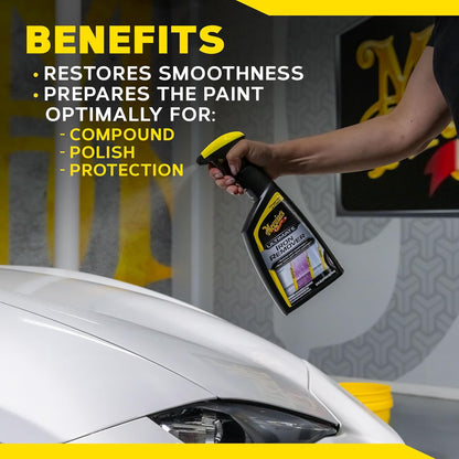 Meguiar's Ultimate Iron Remover - Quickly Remove Embedded Iron Particles and Industrial Fallout that Impair Paint Color, Clarity, and Paint Smoothness - Chemical Contaminant Remover - 24 Oz