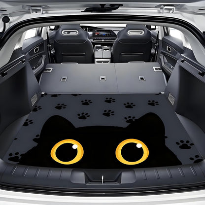 Universal Car Trunk Mat 29" x 39",Purple Colorful Flowers All Weather Trunk Protection Cargo Liner, Durable Cargo Mat Rear Trunk Liner,Stylish Vehicle Interior Accessories Suitable for Most Car Models