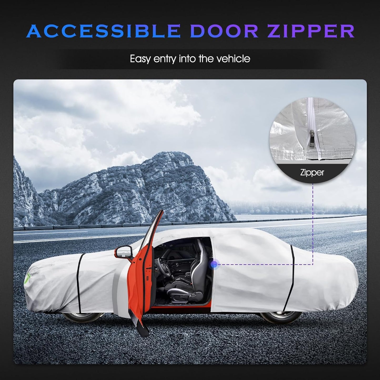 Car Cover Custom Fit for Honda CRV 1997-2025,Toyota RAV4 1996-2025, 6 Layers Truck Cover Waterproof All Weather for Automobiles,Outdoor Full Exterior Cover,Rain, Sun, Wind Protection,Black