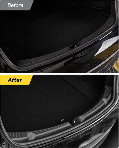 3W Tesla Model Y Juniper 9PCS Door Sill Protector 2025 2026 5 Seat (Not Standard/Original Tailgate Sill) Front,Rear, Rear Bumper,Trunk,Door Entry Guard, Anti-dust Cover,Edge Guards,Model Y Accessories