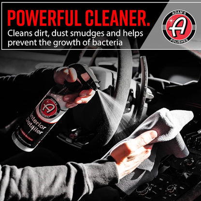 Adam's Polishes Interior Detailer 16oz - Total Car Interior Cleaner, Protectant & Dressing, All Purpose Cleaner & Leather Conditioner, Vinyl, Dashboard, Screen, Seat Cleaner & More