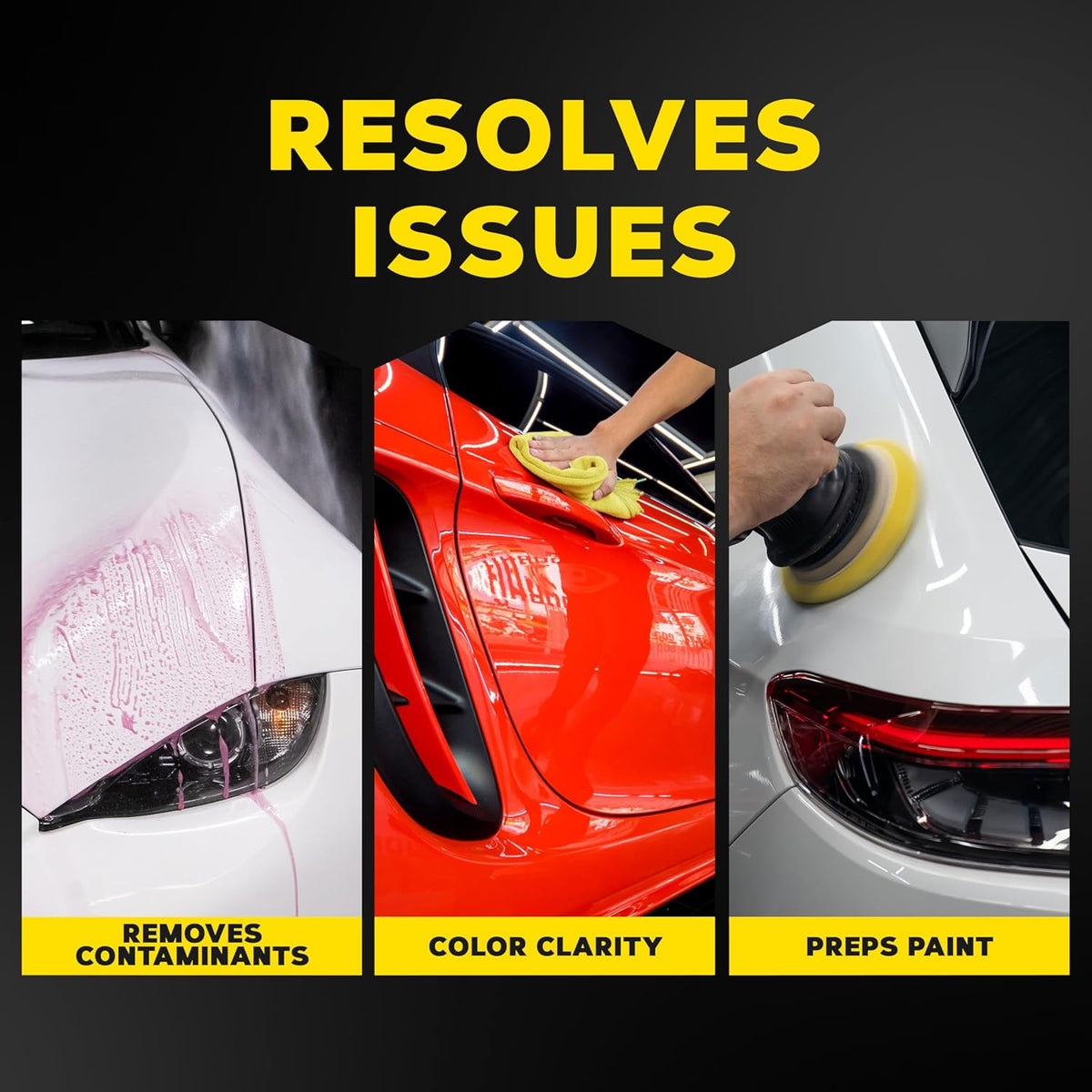 Meguiar's Ultimate Iron Remover - Quickly Remove Embedded Iron Particles and Industrial Fallout that Impair Paint Color, Clarity, and Paint Smoothness - Chemical Contaminant Remover - 24 Oz