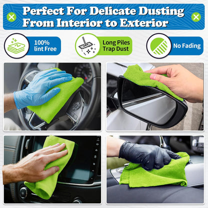 FIXSMITH Shop Towels, Pack of 200, Grey Microfiber Cleaning Cloth Bulk, Microfiber Towels for Cars, All-Purpose Absorbent Cleaning Rags, Dust Cloth for Automotive, Mechanic, Garage, 11.5 x 11.5 inch