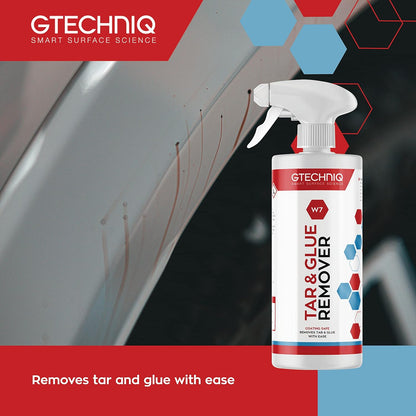 Gtechniq W7 Tar and Glue Remover, Full Strength Solvent-Based 16.9 fl oz | Dissolves Tar and Glue, Removes Stubborn Residue, Safe for Car Paint - Not for Plastics, PPF or Wrapped Vehicles