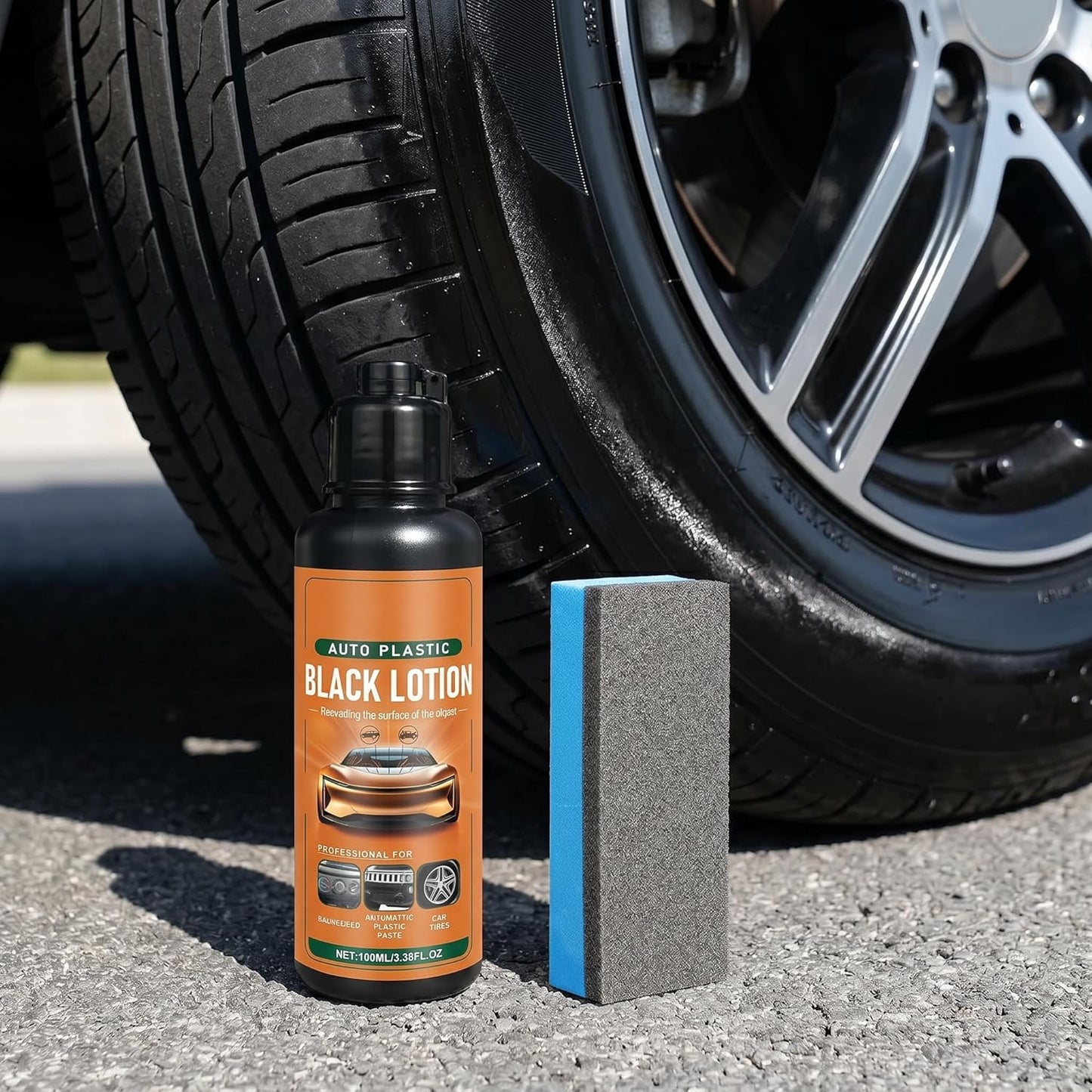 Black Plastic Restorer for Car, Permanent Automotive Plastic and Trim Restorer, Ultimate Exterior Plastic Renovation Lotion, Black Trim Restorer for Cars and Vehicles (1)