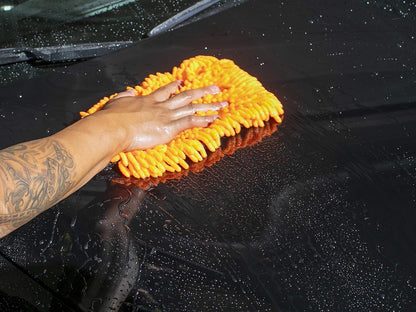 Meguiar's Hybrid Wash Mitt, Dual Sided for Washing and Waxing, Clear Coat Safe and Reusable - 1 Mitt