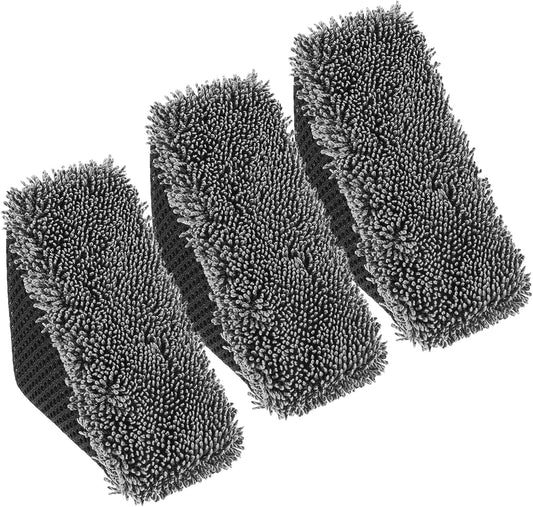 3 PCS Tire Shine Applicator Sponges, Microfiber Tire Brightener Applicator Pad Durable and Reusable Tires Dressing Applicators Pad, Tires Applicator-Pad for Car Detailing Cleaning Sealant Conditioner