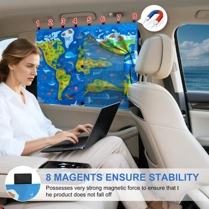 Car Window Shades, [Upgraded] 8 Strong Magnets Magnetic Side Window Sun Shade [2 Pack] - Dual Layer UV Ray Protection Car Sunshade for Baby, Kids & Pets - Universal Fit for SUV, Sedan & Trucks