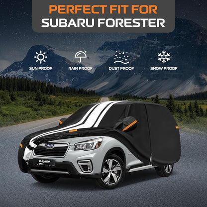Kayme Heavy Duty Car Cover Custom Fit for BMW 3 Series 320i 325i 328i 330i 335i (1982-2026), Outdoor Full Exterior Cover with Tape and Towel, Rain Snow Sun UV Protection. - Colors A