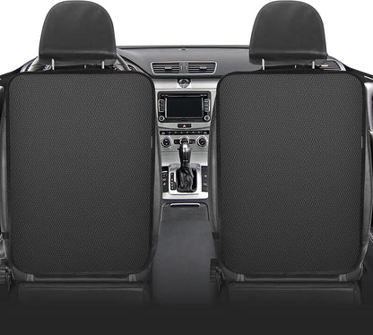 Meolsaek Kick Mats Back Seat Protector, Waterproof Oxford Seat Back Protector, Car Seat Back Protector for Kids, Back of Seat Protector for Kids Feet Car Seat (Black A -1pc)