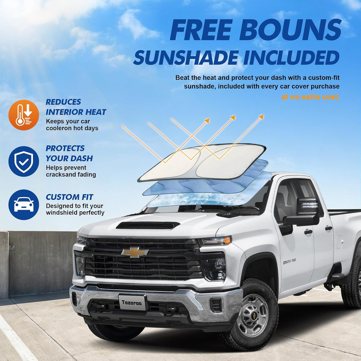 Car Cover Waterproof All-Weather,Heavy-Duty Outdoor Full Exterior Automobiles Sedan/Coupe (Length 186-193 inch) with Windshield Sun Shade Universal Fit Toyota Camry, Tesla Model 3, Accord etc