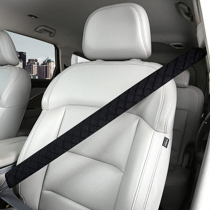HighnessHwoo Extra Long Seatbelt Covers for Adults Kids Women & Men, Soft Car Seat Belt Strap Cushion for Sedan, SUV, Trucks, Shoulder Neck Chest Protector Pads, Auto Accessories, 1pc, Gray, 25.5in