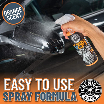 Chemical Guys WAC_808_16 Hybrid V7 Optical Select High Gloss Spray Sealant & Quick Detailer (Safe for All Finishes Including Ceramic Coatings), 16 fl oz, Orange Scent
