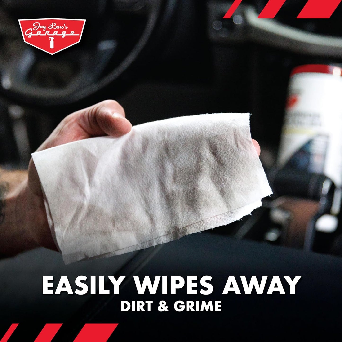 Interior Detailer Wipes for Car; Premium Auto Interior Cleaning Wipes 30-Count; Dashboard, Leather, Vinyl, Plastic, Glass & Steering Wheel Car Interior Cleaner Wipes; Non-Greasy, Streak-Free