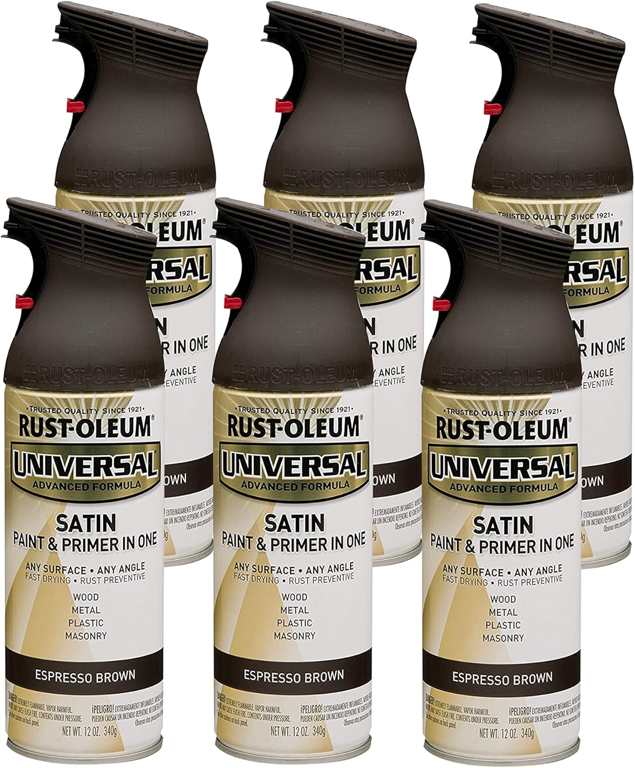 Rust-Oleum 302151 Universal All Surface Clear Topcoat Spray, 11 oz, Dead Flat Clear - Colors A