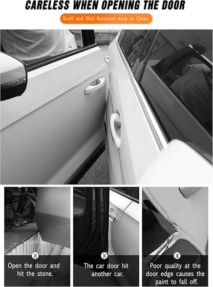MYFAMIREA Anti-Scratch Anti-Collision Adhesive Strip Car Door Edge Guard Protector Strip Car Door Scuff Plate Protectors Transparent Invisible Tape for Rear Bumper/Door(33Ft x 2In)
