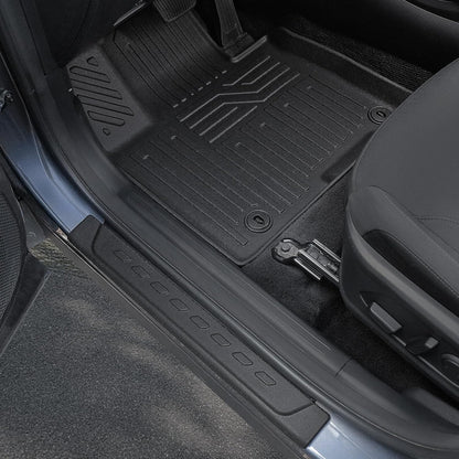 Floor Mats for Hyundai Elantra Gas 2021-2026, All Weather Floor Mats Trunk Cargo Liner and Door Sill Guards Accessories, Full Coverage Set (Not fit Hybrid Models)