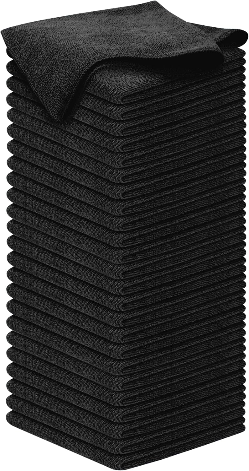 USANOOKS Premium 300GSM Microfiber Cleaning Cloth - 12.5"x12.5" High Performance - 1200 Washes, Ultra Absorbent Microfiber Towels for Cars Undercarriage, Rims & Engine Bay Cleaning - Microfiber Cloth