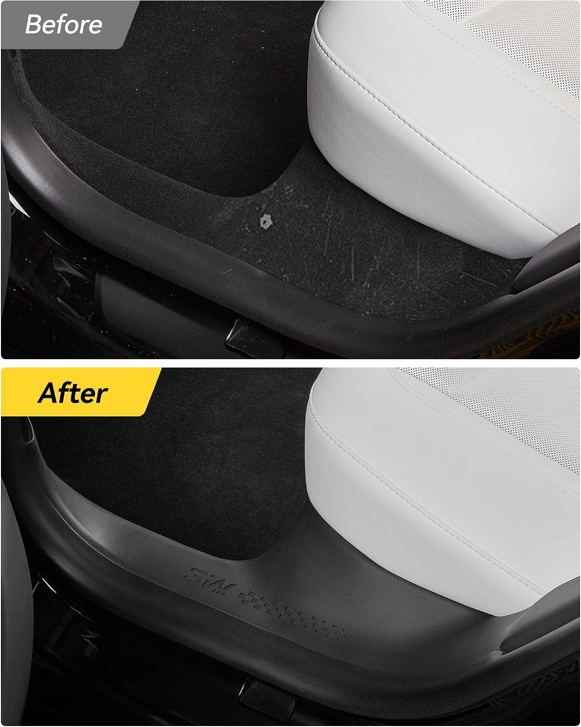 3W Tesla Model Y Juniper 9PCS Door Sill Protector 2025 2026 5 Seat (Not Standard/Original Tailgate Sill) Front,Rear, Rear Bumper,Trunk,Door Entry Guard, Anti-dust Cover,Edge Guards,Model Y Accessories
