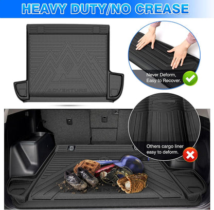 Rav4 Cargo Liner - Trunk Mat for Toyota RAV4 2019-2024 2025, All Weather Cargo Mat for rav4 Accessories, Heavy Duty (Fit for All Models)
