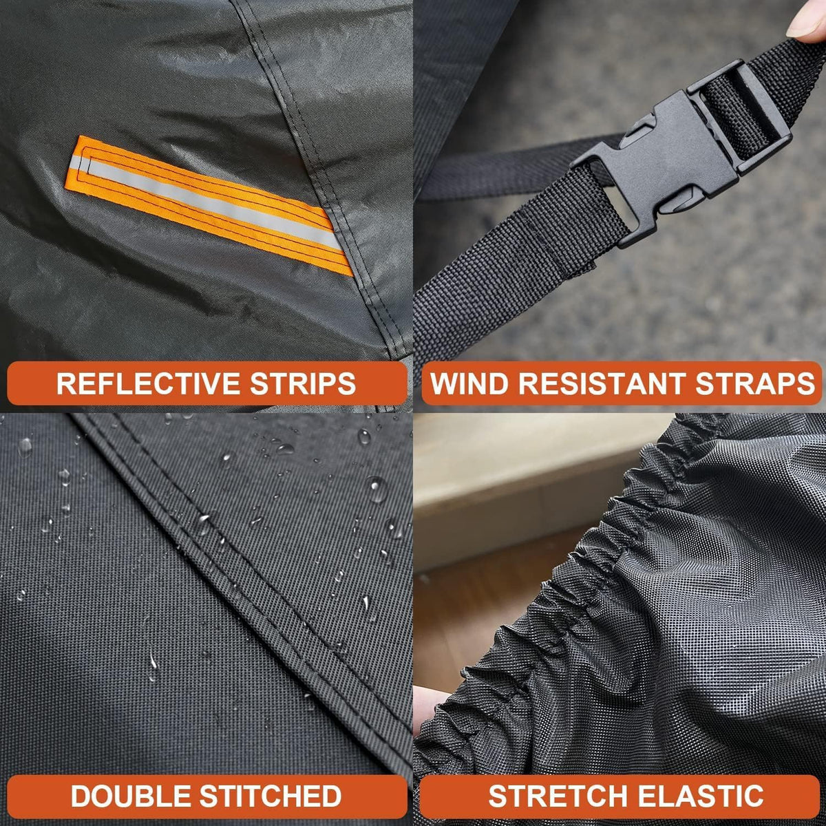 Kayme Sedan Car Cover Waterproof All Weather for Automobiles - See Vehicle Size Chart for Accurate Fit - Outdoor Full Exterior Cover Sun Rain Snow UV Protection with Zipper. Size A4 (See Size Chart)
