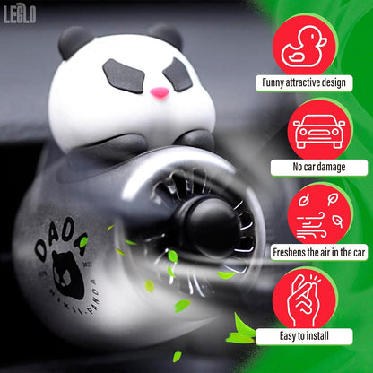 Car Vent Clips - Bear Pilot Car Air Freshener Vent Clip with Rotating Propeller, Durable and Easy to Install, 2.1"x2.5"x2.4" Versatile Size, 2 Aroma Tablets Included, Adds a Playful Touch to Interior