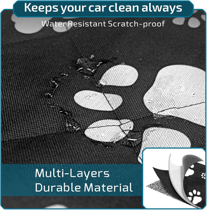 Veckle SUV Cargo Liner for Dogs with Side Flaps, Large (54" x 93") Water Resistant Trunk Cover, Non-Slip Pet Area Protector with Bumper Flap, Universal Fit for SUVs Sedans Vans, Khaki