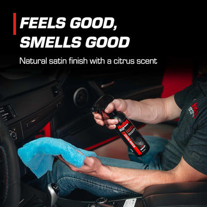 Holley Interior Protect - 2-Stage Cleaner & Protectant Spray - High-Performance Car Care, Wipe Away dust and Fingerprints in Your Vehicle - UV protectant, Citrus Scent - 16 oz.
