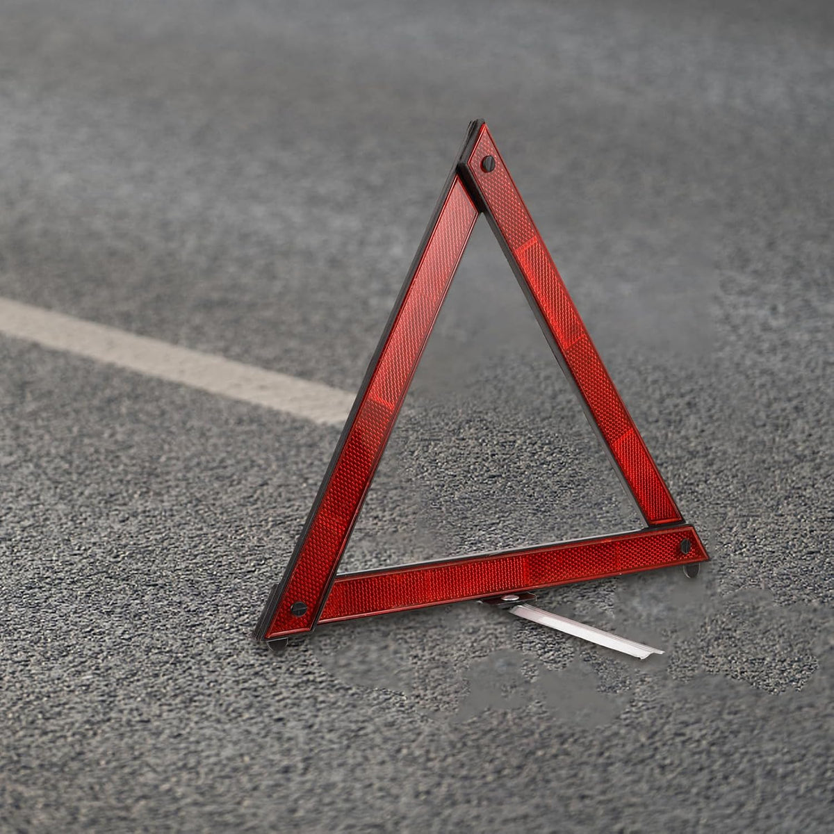 Safety Triangles 3-Pack Portable Reflective Roadside Warning Signs 11.22X9.64X9.05In Emergency Car Hazard Markers for Nighttime and Adverse Weather